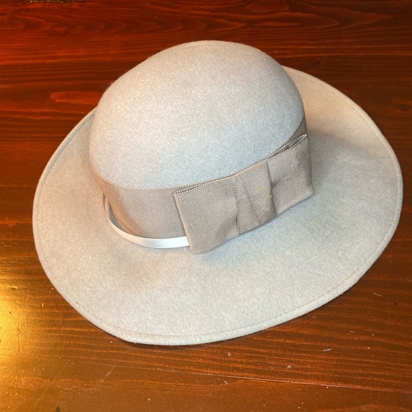 VTG Michael Howard Ms.Bierner 100% Wool Fedora Hat Women’s Gray - Picture 1 of 4
